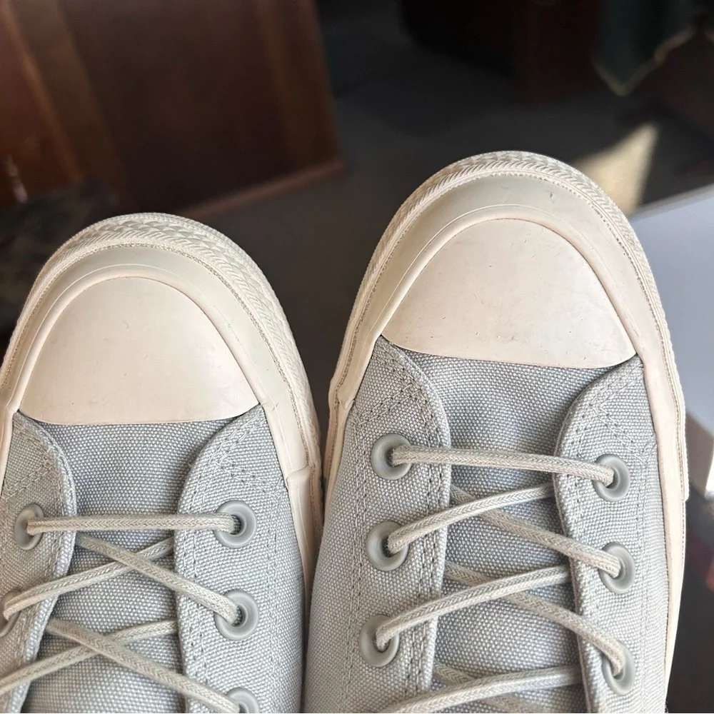 Converse Chuck Taylor All Stars Lift Ripple Canvas Pale Grey Women’s Size 10